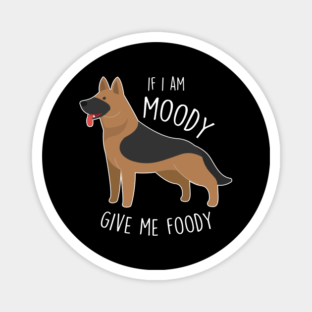 German Shepherd Dog Moody Foody Magnet by Psitta